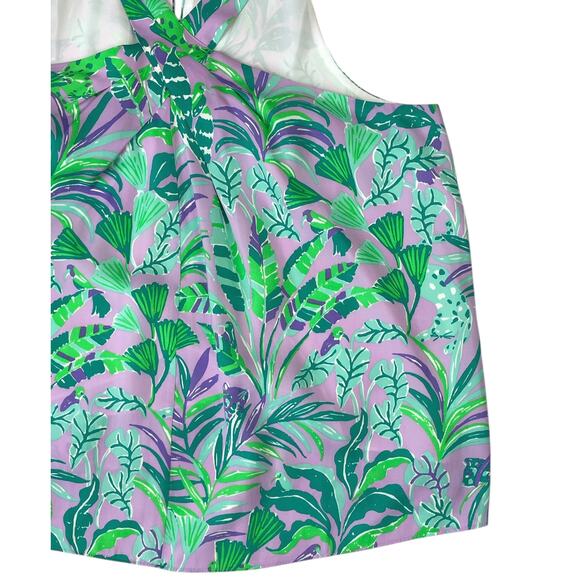 Lilly Pulitzer Rori Halter Top Purple Iris XL Beach Vacation Cruise Resort - Picture 8 of 14